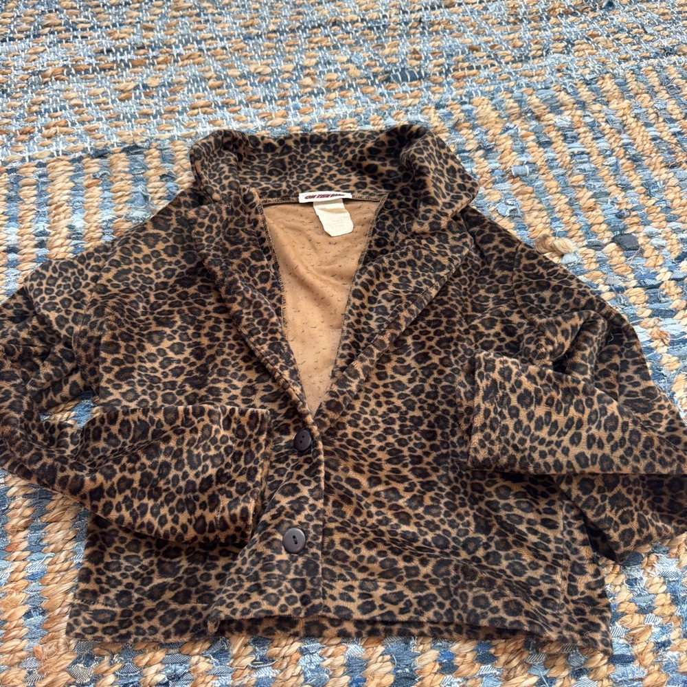 On The Run Leopard Print Vintage Jacket